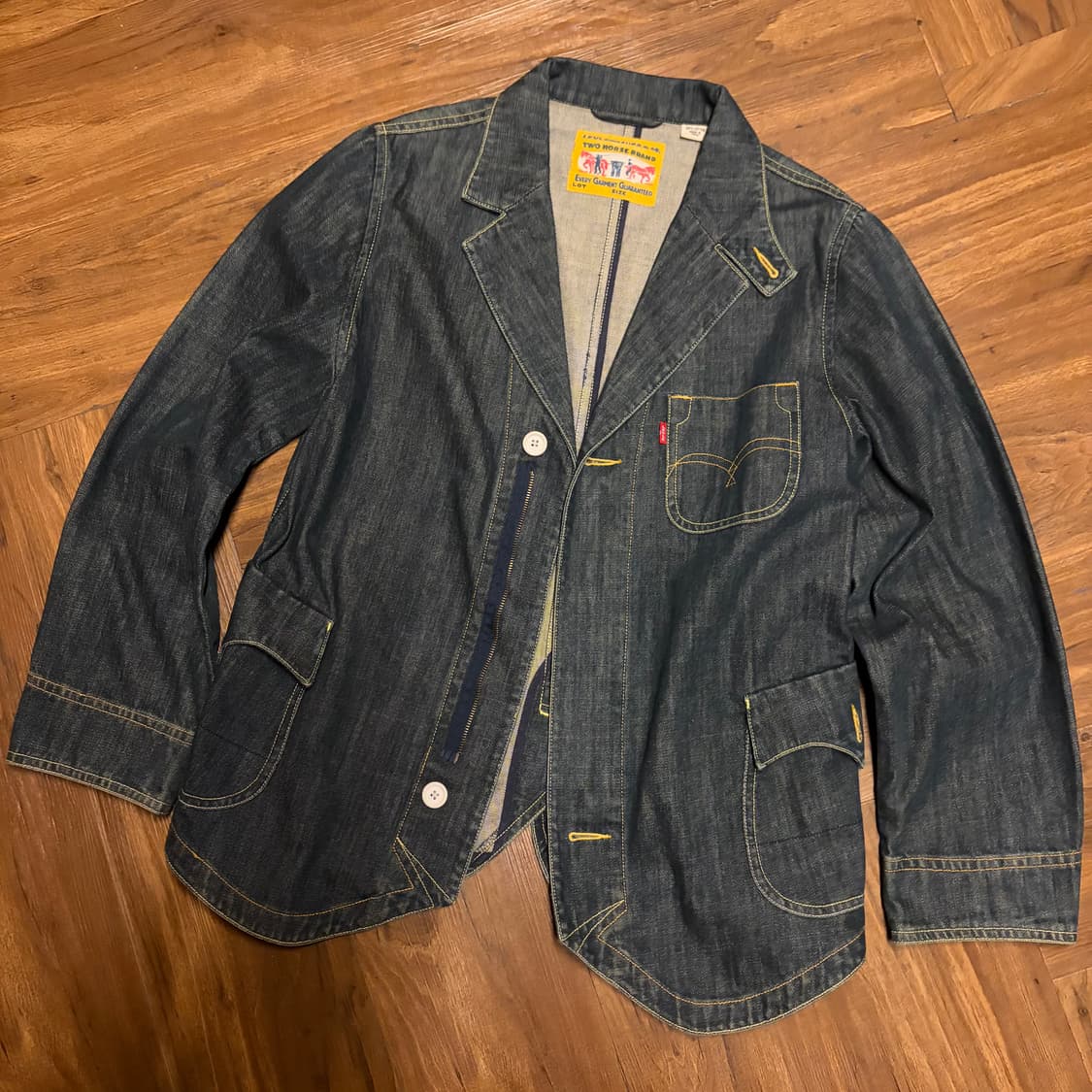 2005 LEVIS ARCUATE DENIM BLAZER JACEKT 상품이미지6