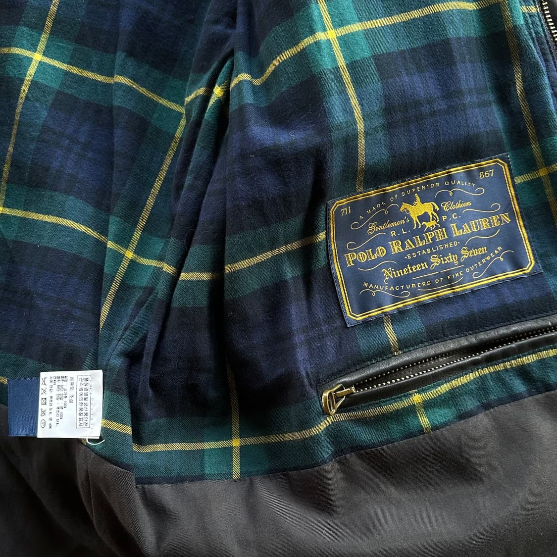 [XL]폴로 랄프로렌 소가죽 모터싸이클 바이커 레더 자켓 상품이미지9