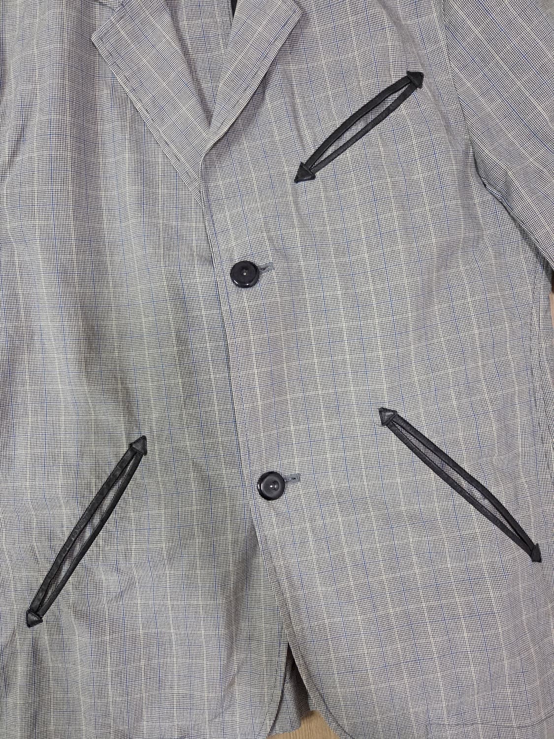 빔즈 글렌 체크 쉽스킨 디테일 워크 재킷 상품이미지4