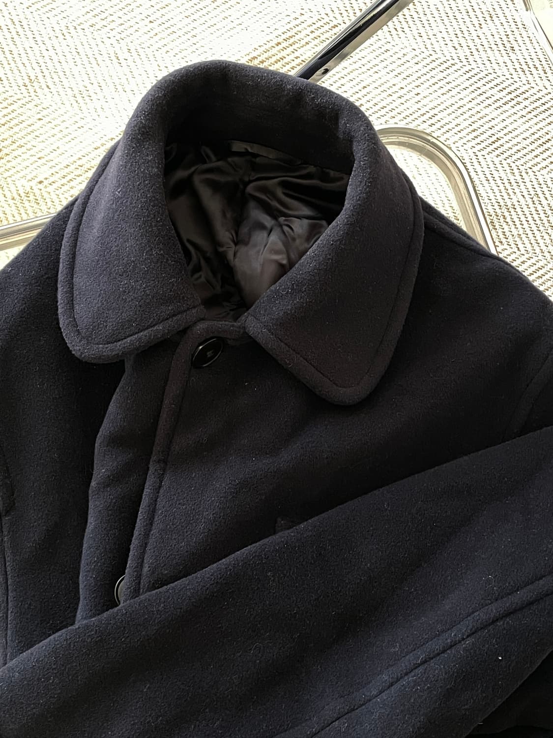 코모리 밀리터리 코트 네이비 2사이즈 상품이미지1