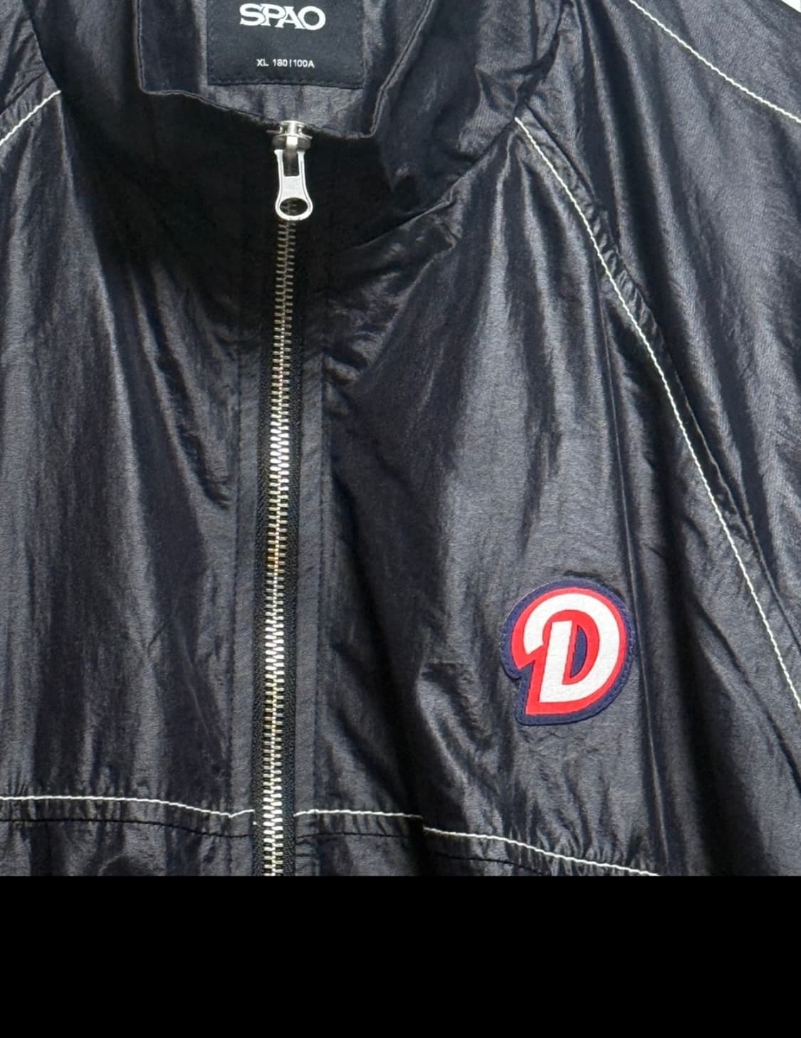 스파오 두산베어스 오버핏 스티치 윈드브레이커 - XL (105) 상품이미지3