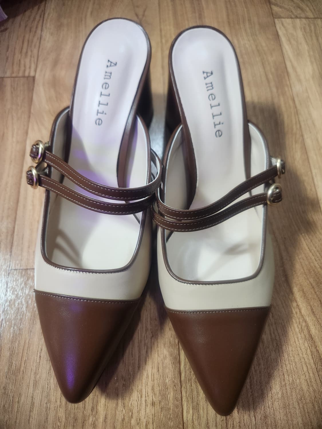 Amellie 아멜리에 투톤 뮬 상품이미지1