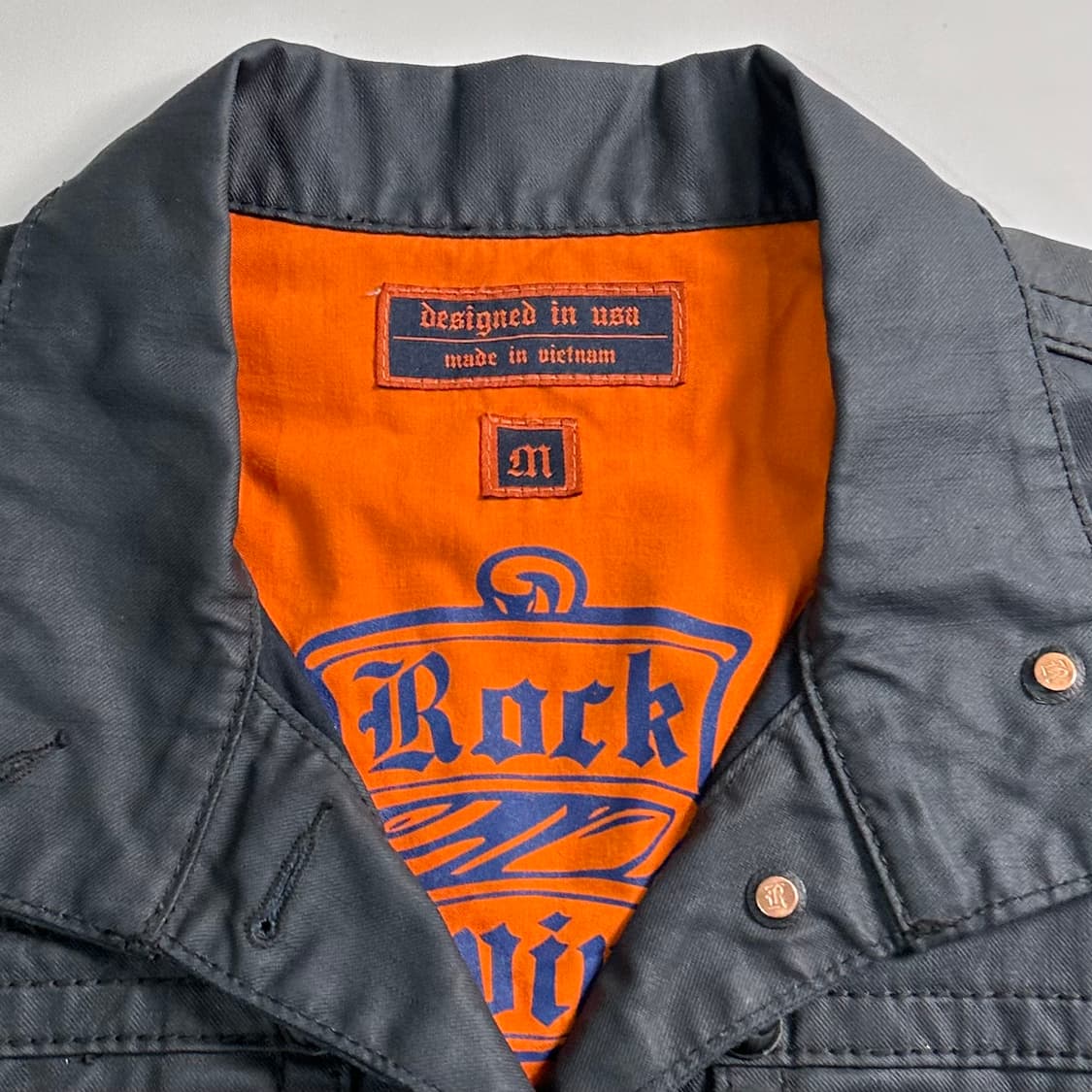 락 리바이벌 왁스드 코튼 스티치 트러커 자켓 상품이미지7