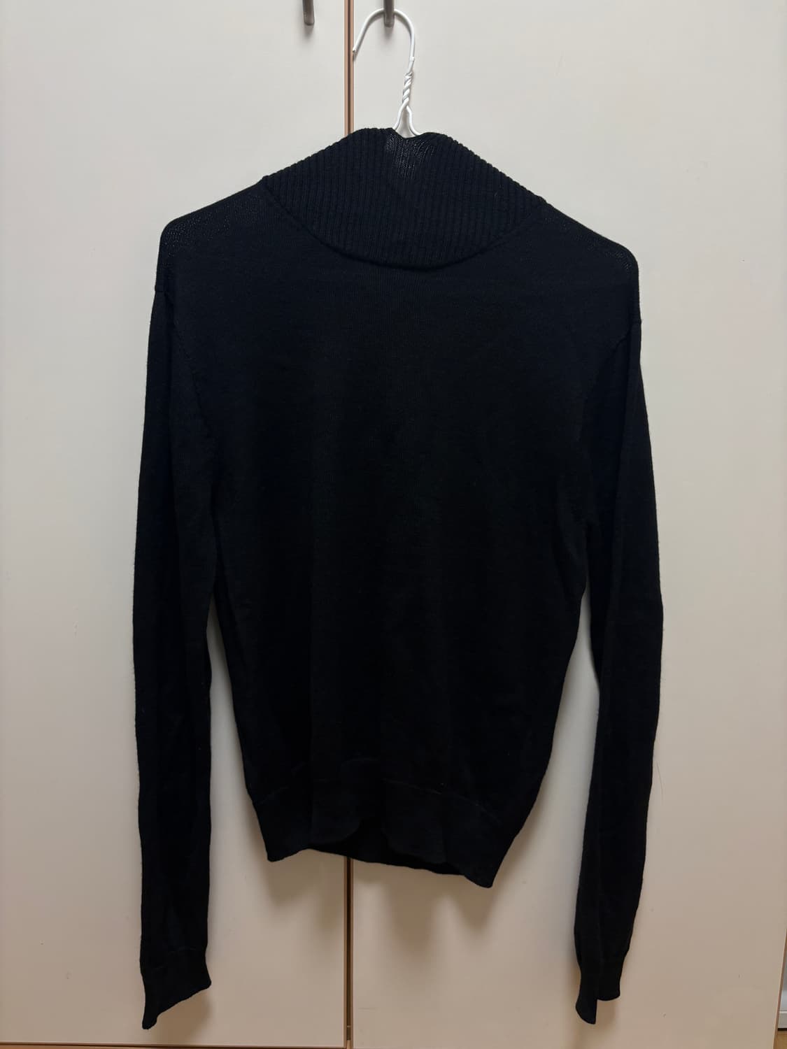 Cosmoss Ribbed hoodie knit(black) 상품이미지6