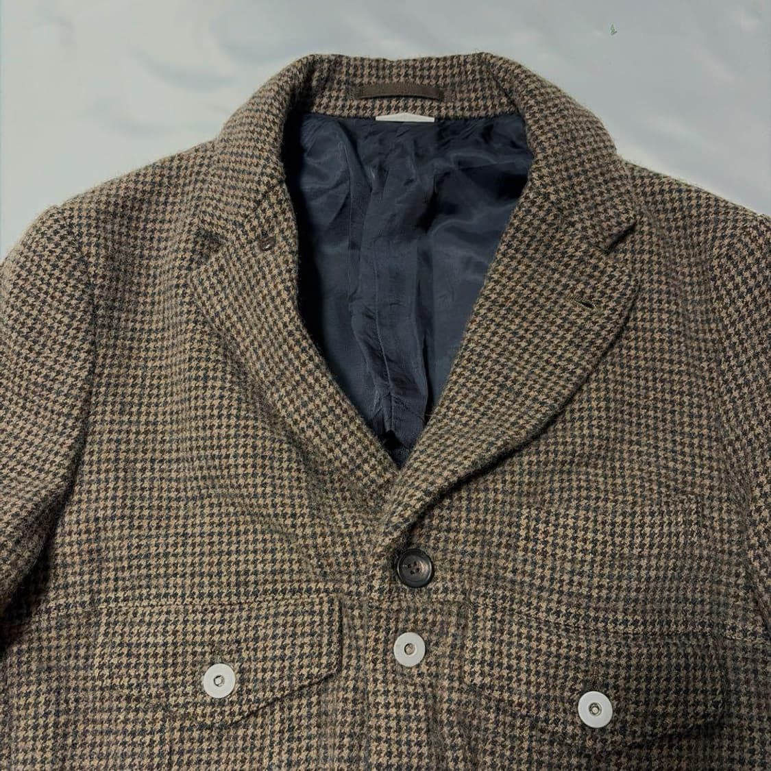 꼼데가르송 옴므 듀스 양모 축융 하운즈투스 자켓 상품이미지2