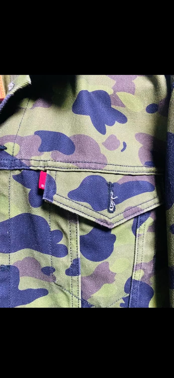 리바이스 베이프 카모 트러커자켓 상품이미지2