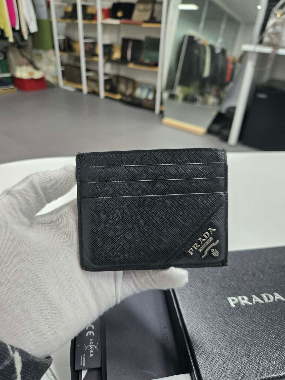 [50%세일] 프라다 사피아노 카드지갑 상품이미지1