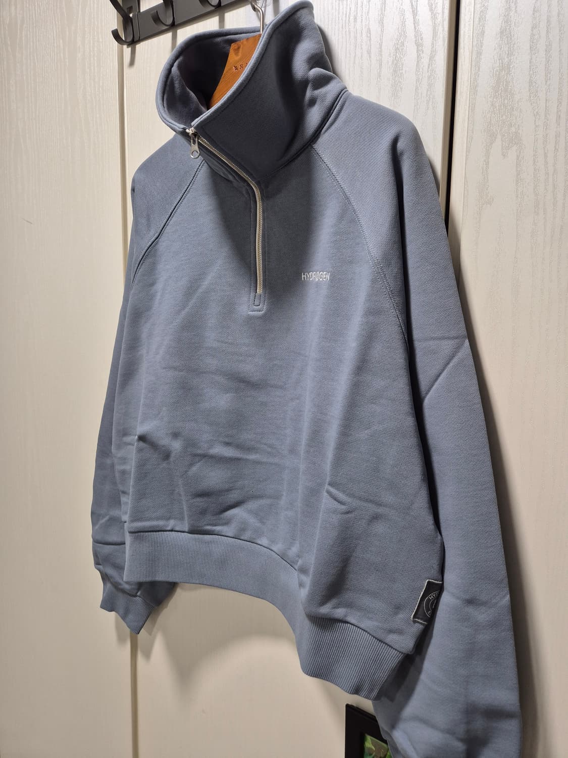 (세일)(새상품)하이드로겐 집업 맨투맨 블루 상품이미지8