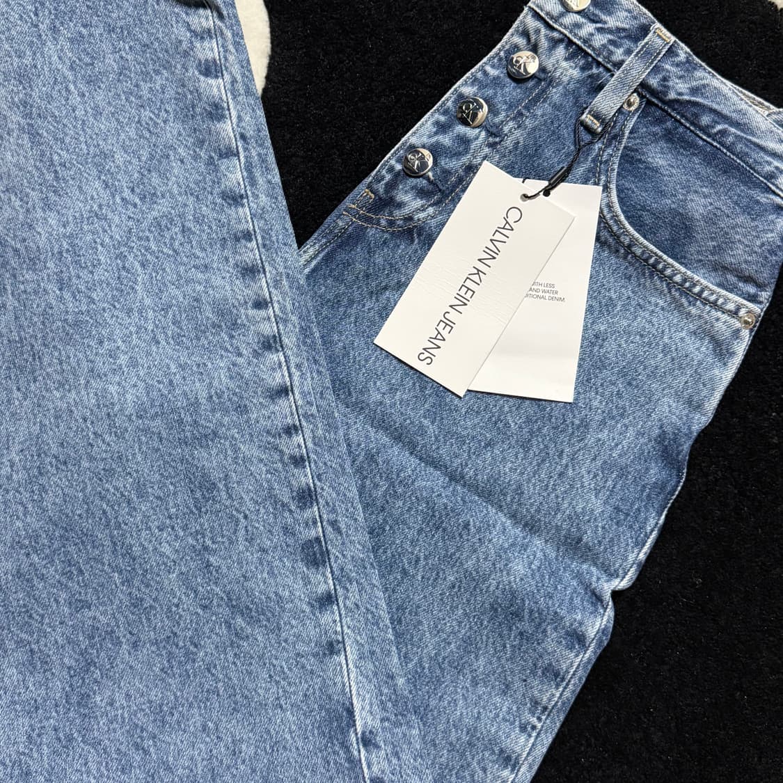 (제니착용) 캘빈클라인 하이라이즈 릴랙스핏 데님 26 상품이미지9