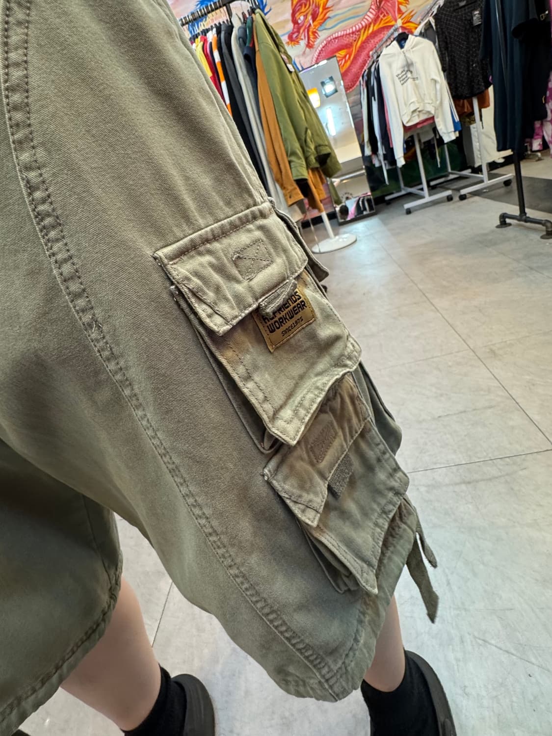 빈티지 AL 카고반바지 M 상품이미지3