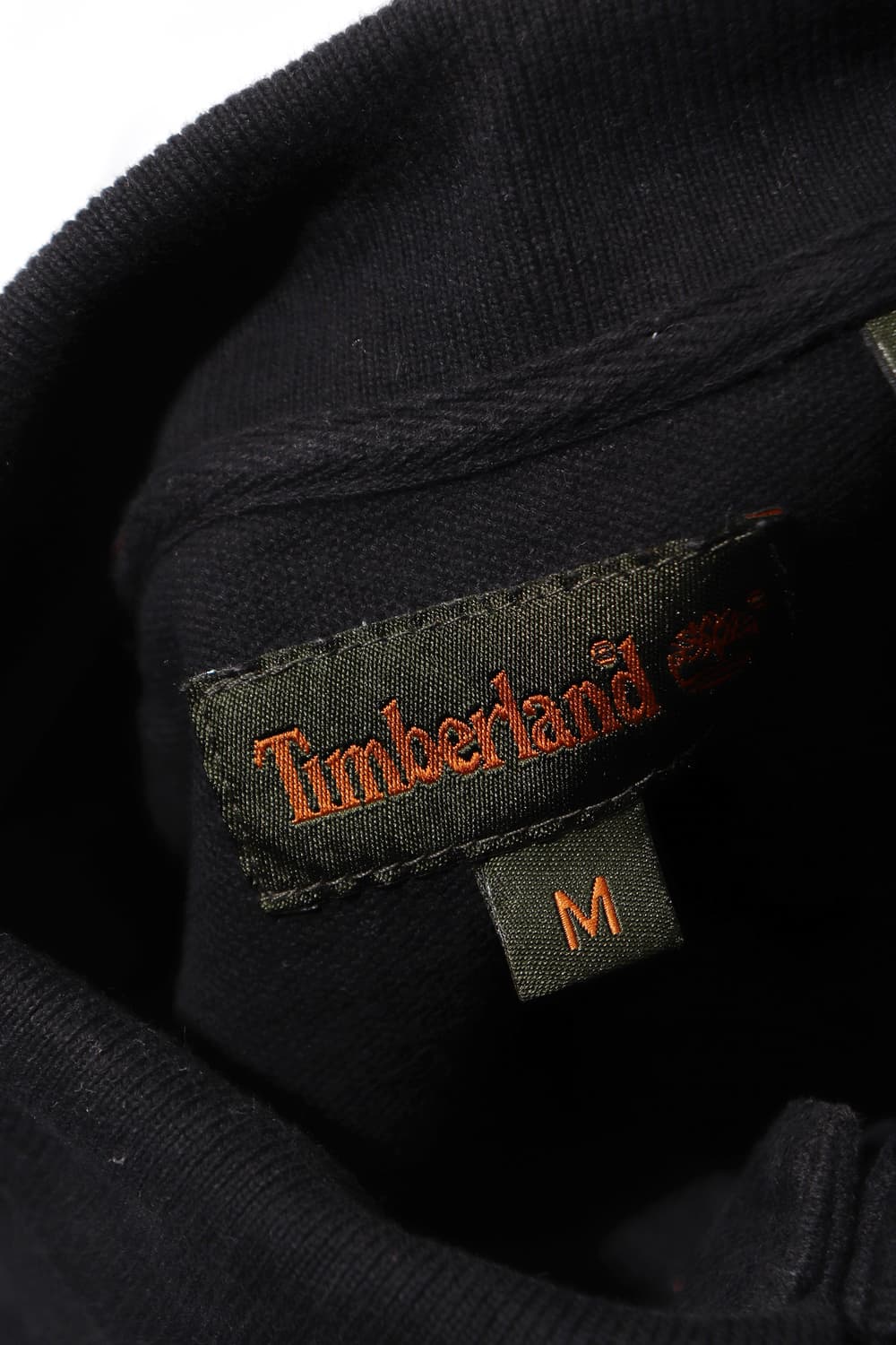 TIMBERLAND 블랙 코튼 카라티 size M 상품이미지5