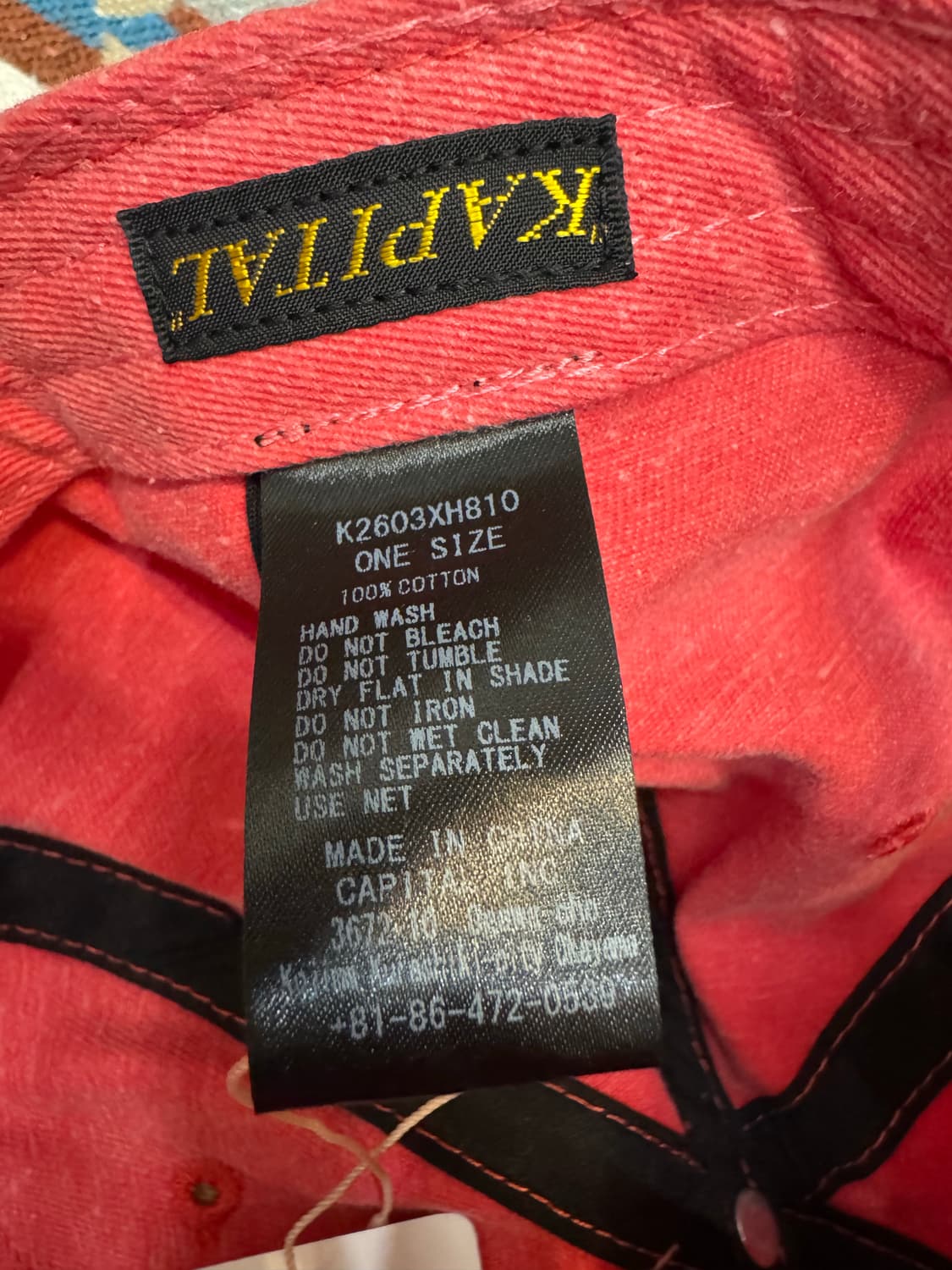 [OS] 캐피탈 센츄리 데님 볼캡 레드 (오사카한정) 상품이미지6