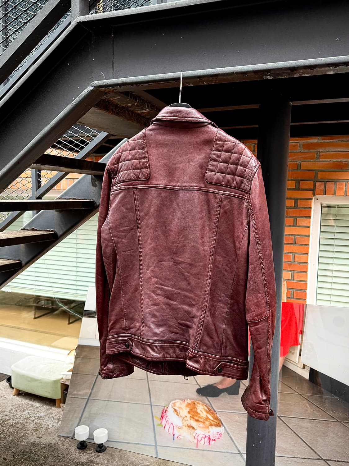 ALLSAINTS – Deep Brown Lambskin Rider Ja 상품이미지5