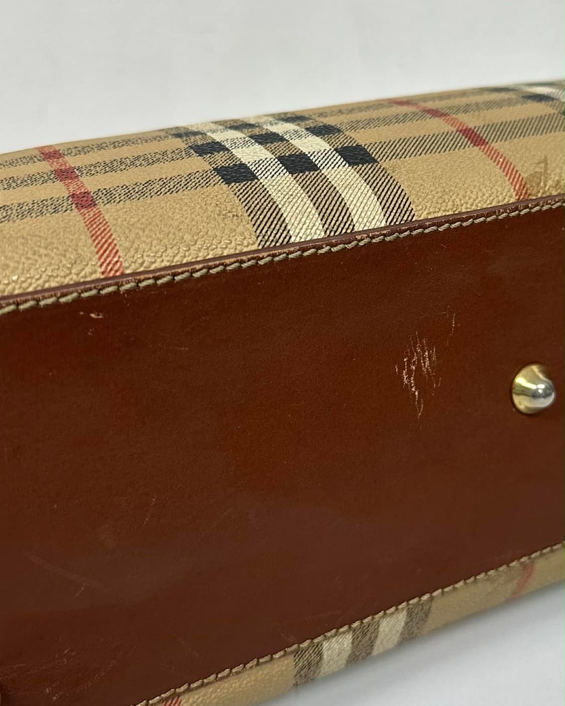 버버리 노바체크 빈티지 금장 핸드백 토트 상품이미지10