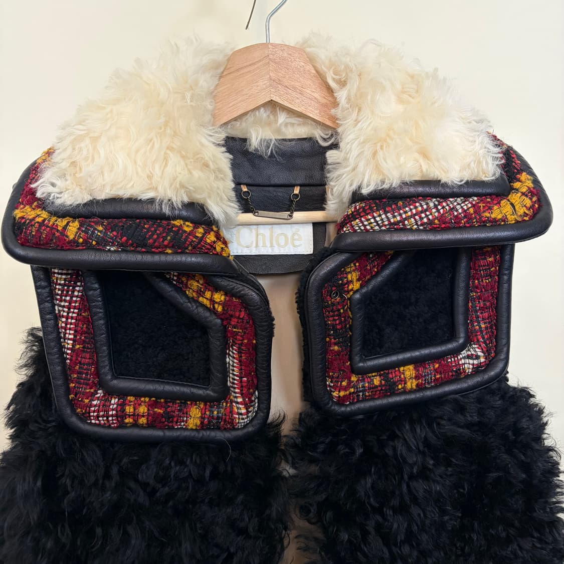 chloe 끌로에 2015 아카이브 에스닉 레더 램스 베스트  상품이미지2