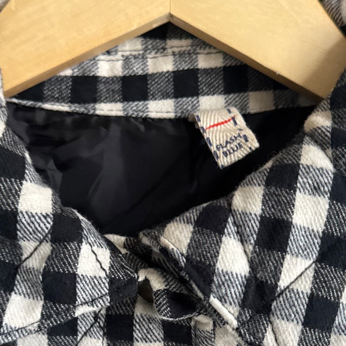 체크 모리 패딩 자켓 상품이미지4