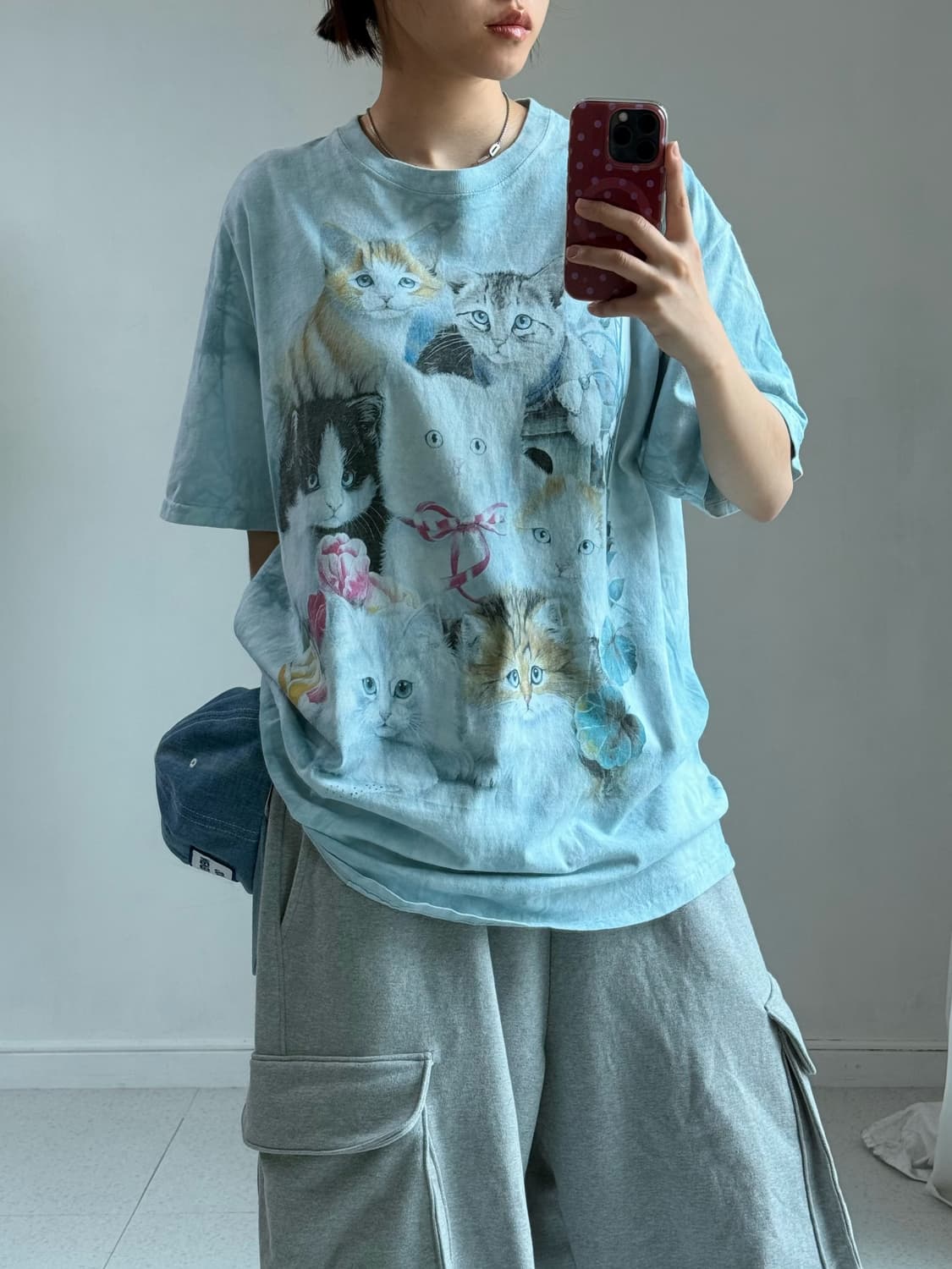 더 마운틴 타이다이 캣츠 반팔티 상품이미지3