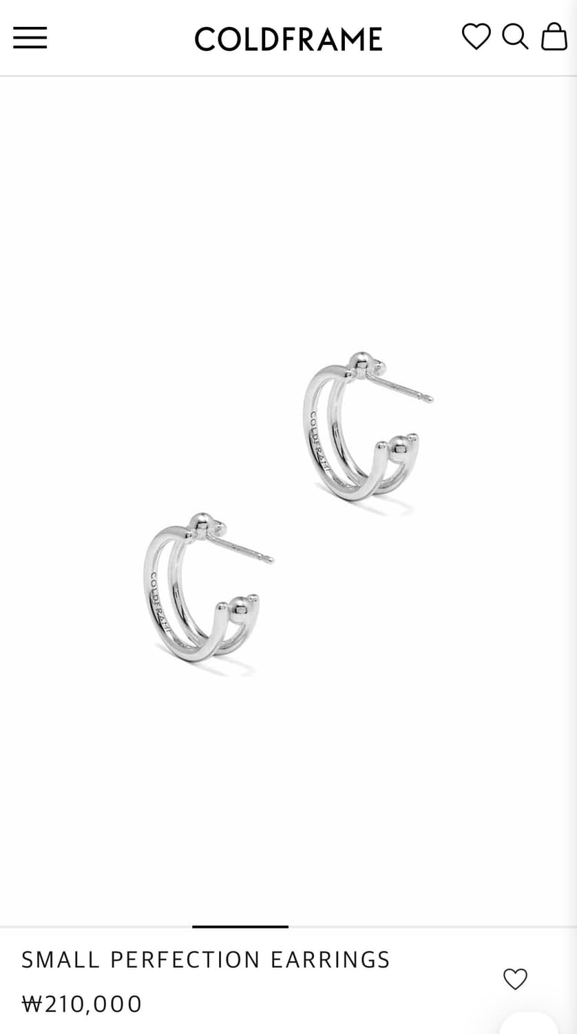 콜드프레임 귀걸이 상품이미지5