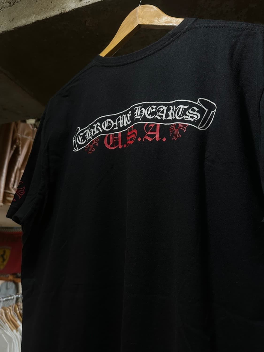 Chrome Hearts 크롬하츠 USA 스크롤 프린팅 반팔 상품이미지1