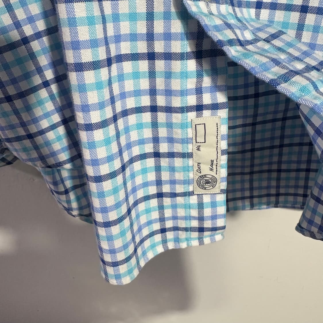 폴로 랄프로렌 블루 & 민트 체크 셔츠 (무료배송) 상품이미지4
