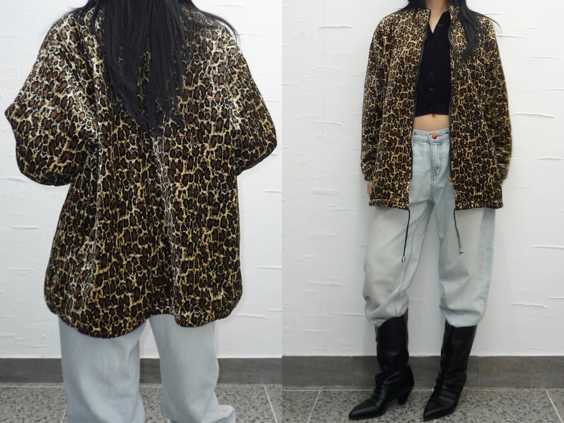 leopard velvet jumper 상품이미지2