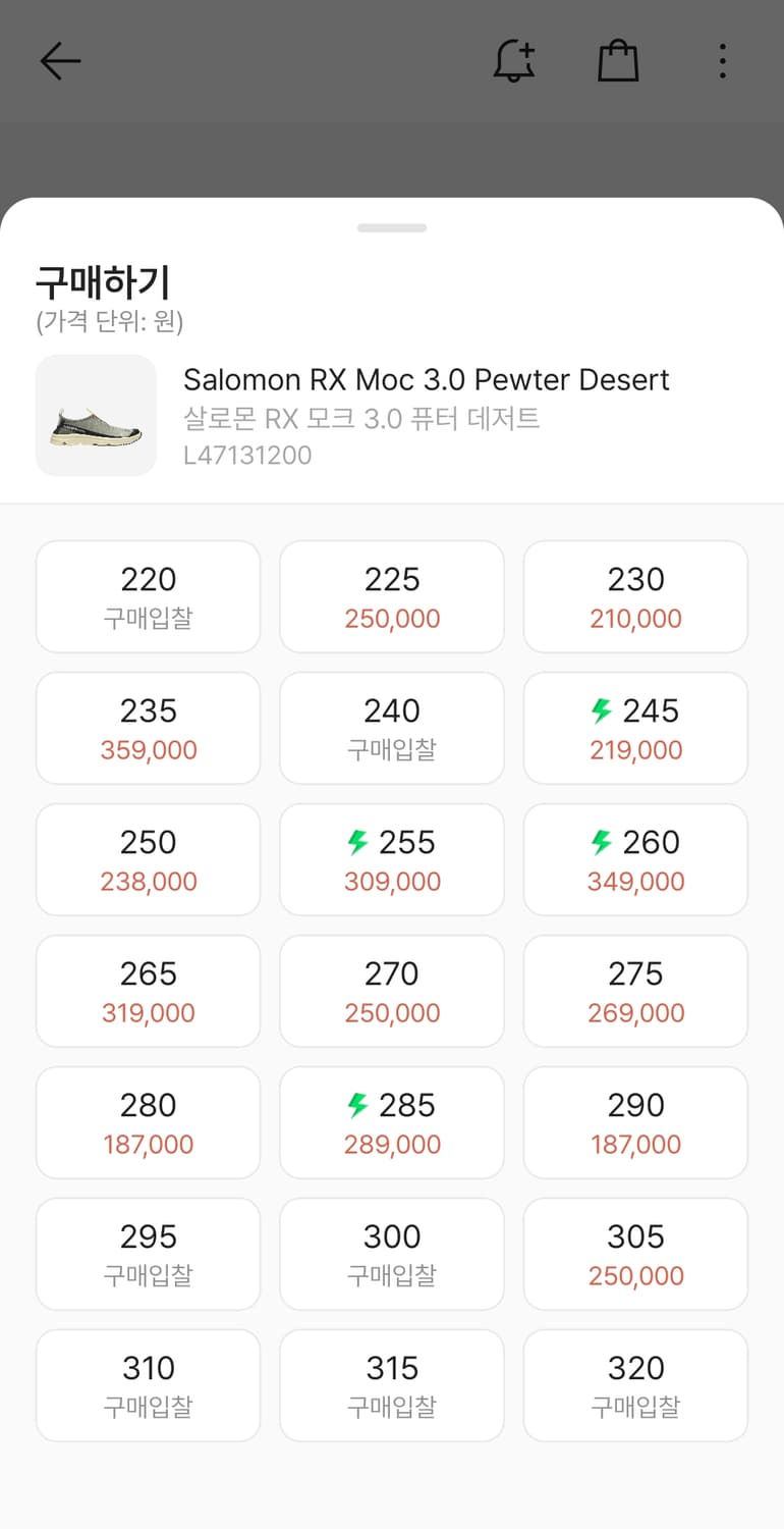 살로몬 moc 3.0 270사이즈 팝니다 상품이미지5