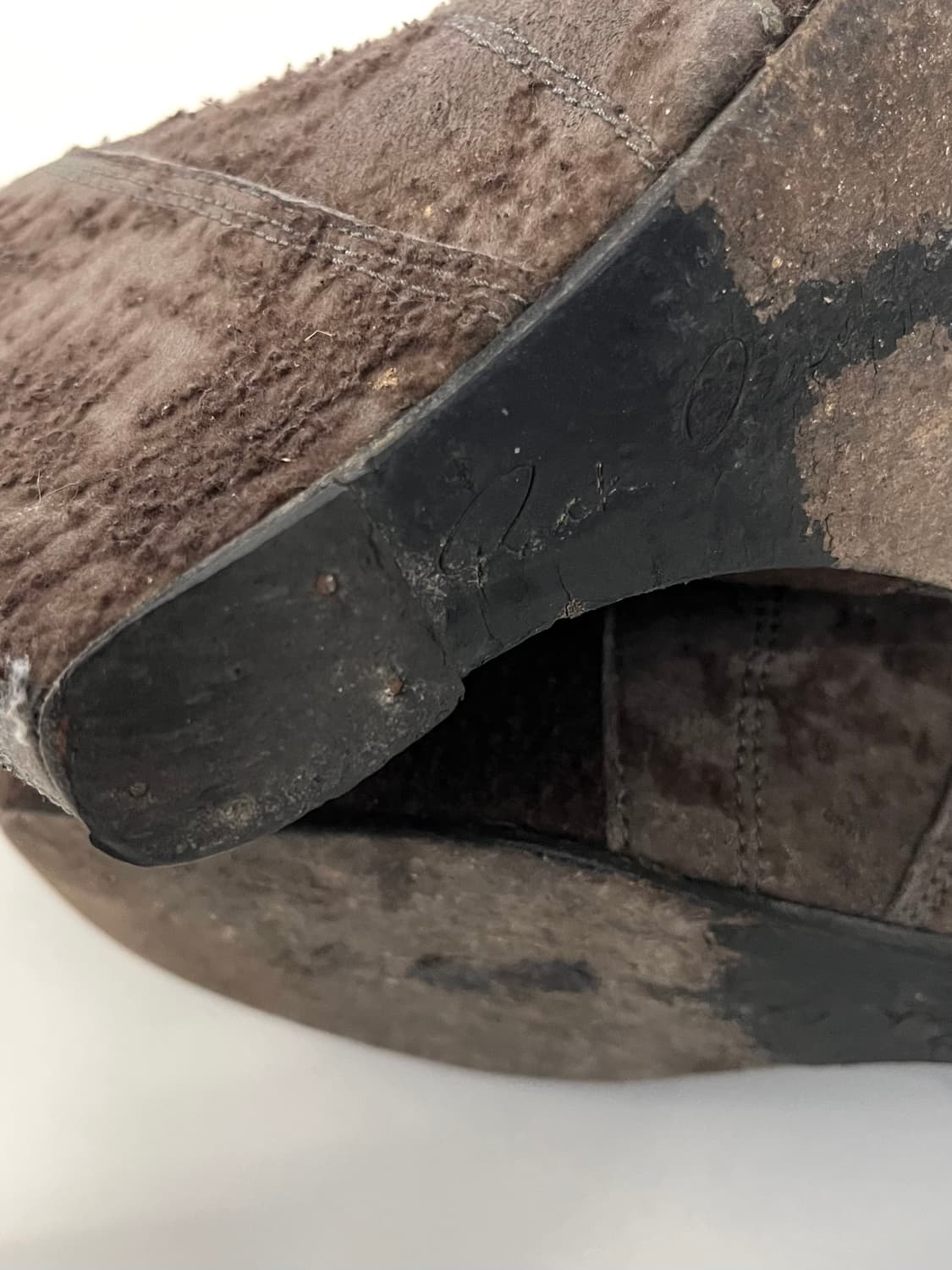 릭오웬스 2014FW 런웨이 디스트레스드 시어링 모터 부츠 상품이미지6