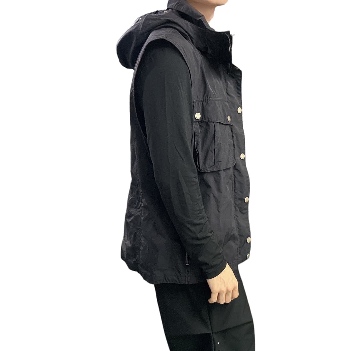 정품 CP 컴퍼니 블랙 조끼 고글후드 상품이미지3