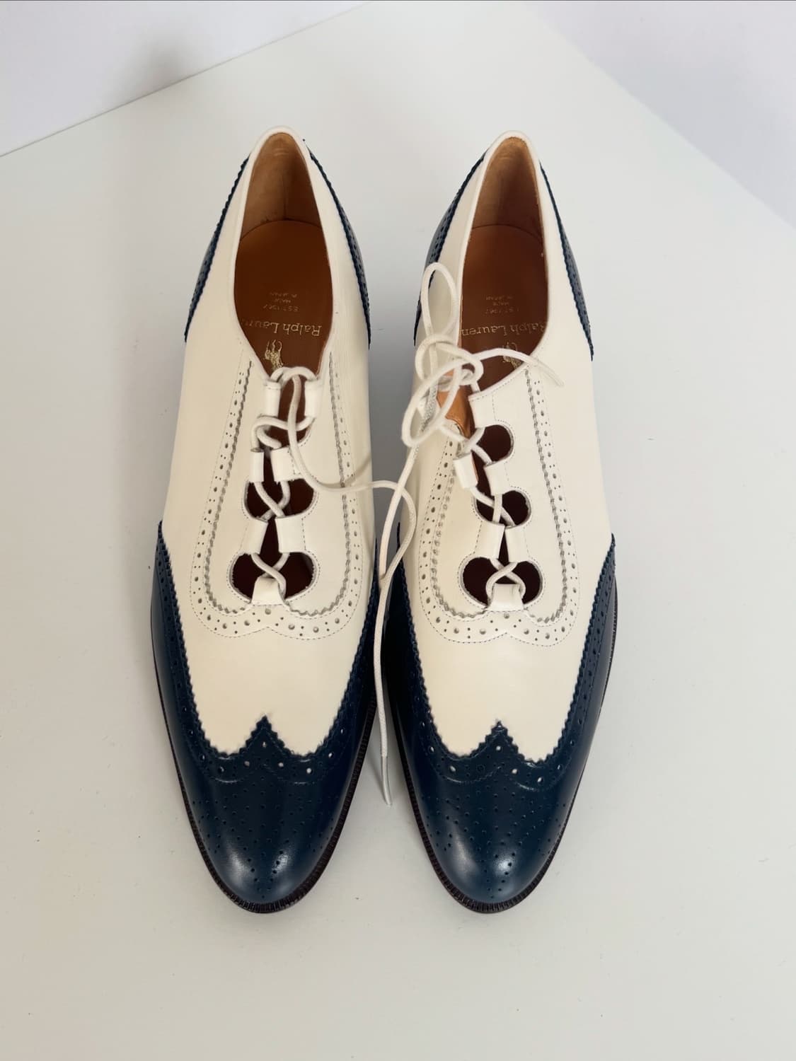 [희귀] Ralph Laure 랄프 로렌 투톤 옥스포드 슈즈 상품이미지3