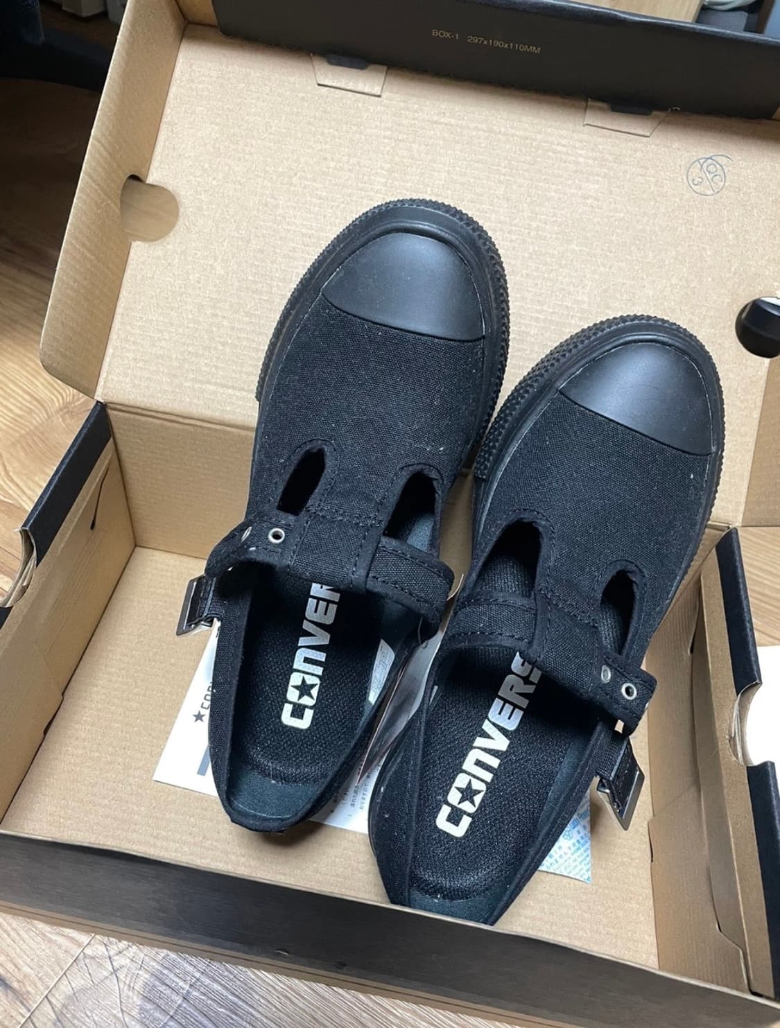 새상품 컨버스 메리제인 블랙  상품이미지1