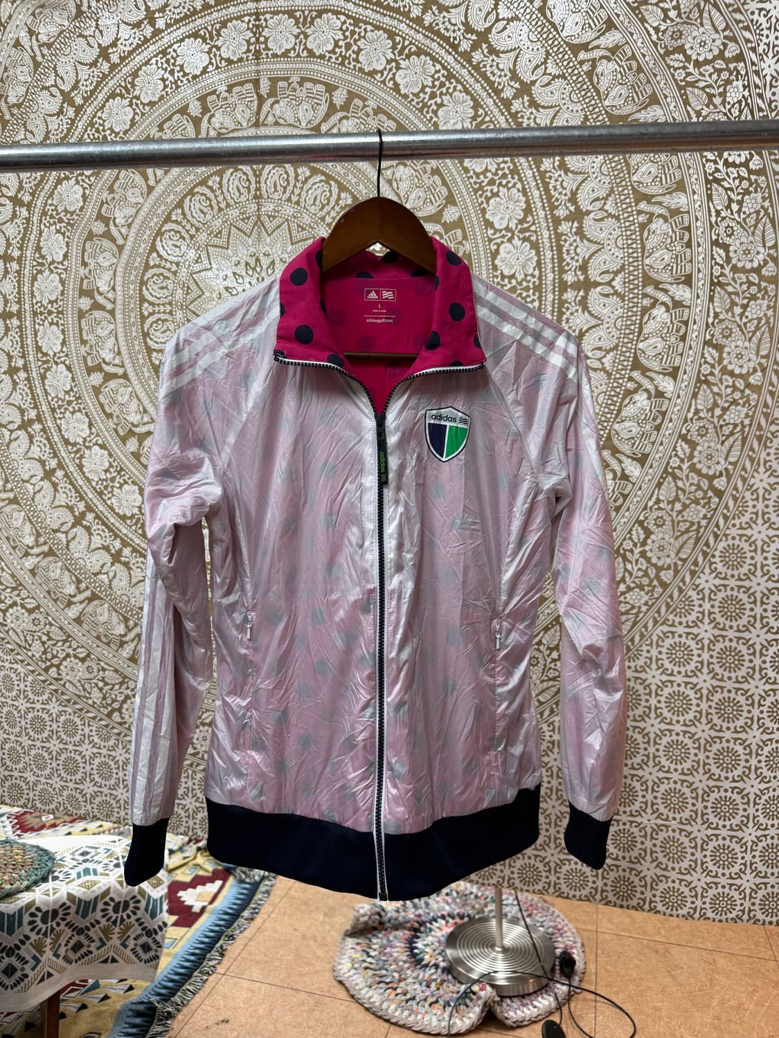 아디다스 여성 골프 도트 바람막이 자켓 (Z1033) 상품이미지4