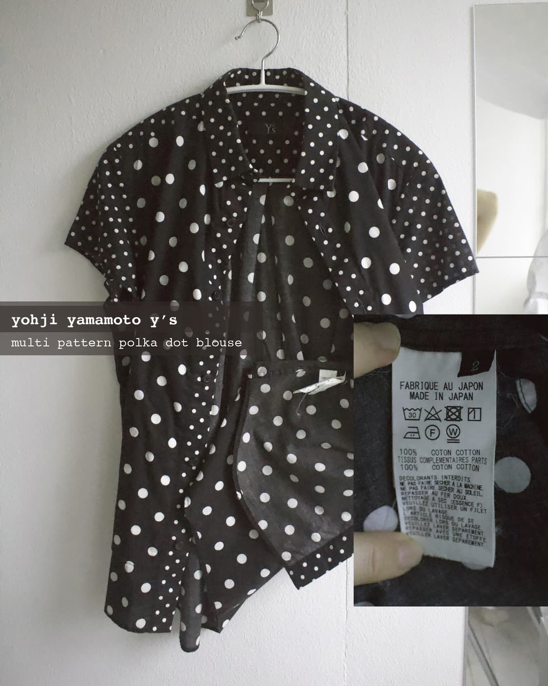 multi pattern polka dot blouse  상품이미지5