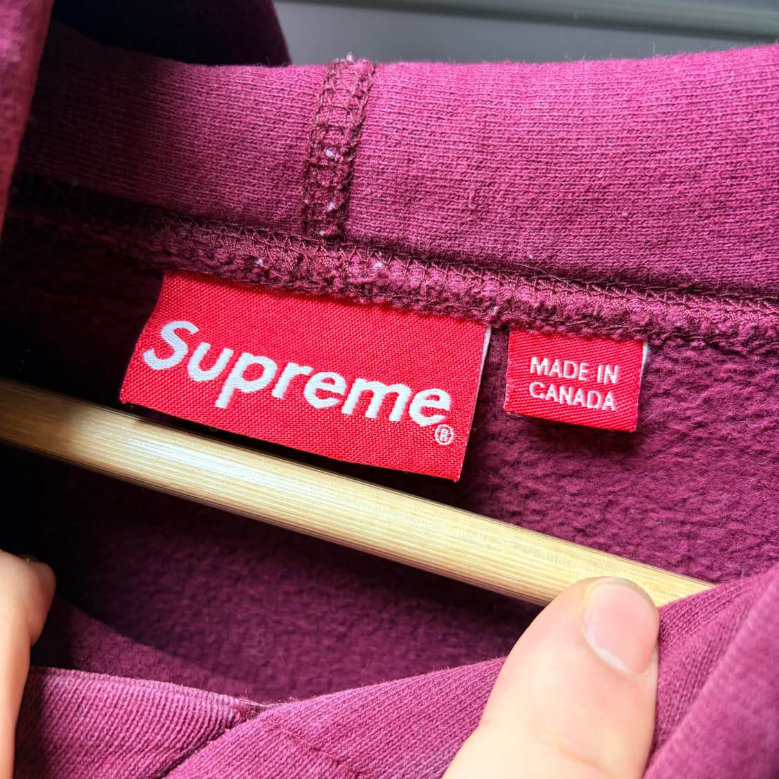 슈프림 알리 후드 버건디 상품이미지3