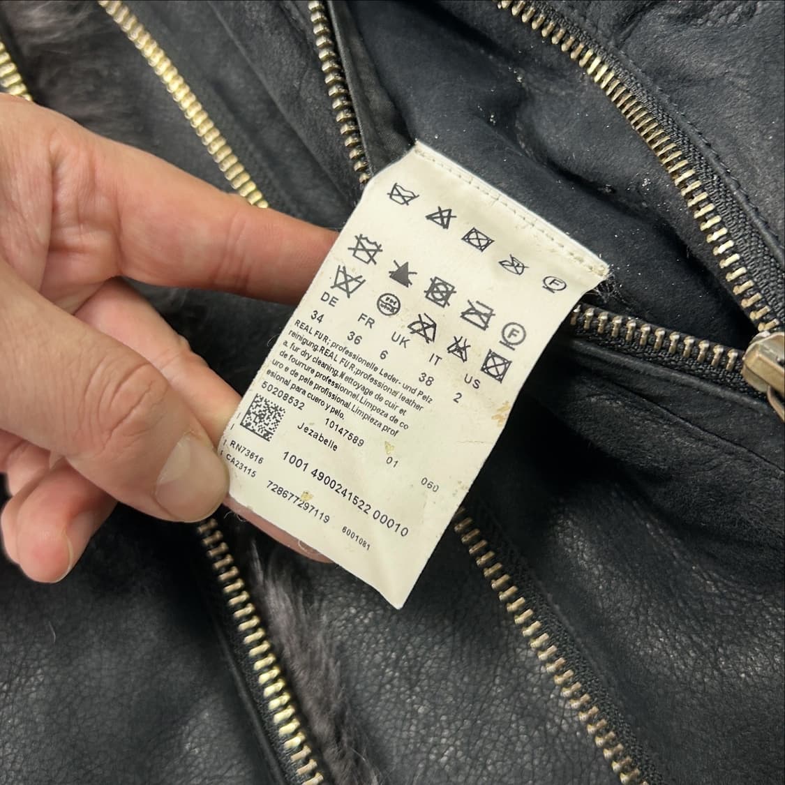 보스 오렌지탭 리얼레더 퍼 자켓  상품이미지7