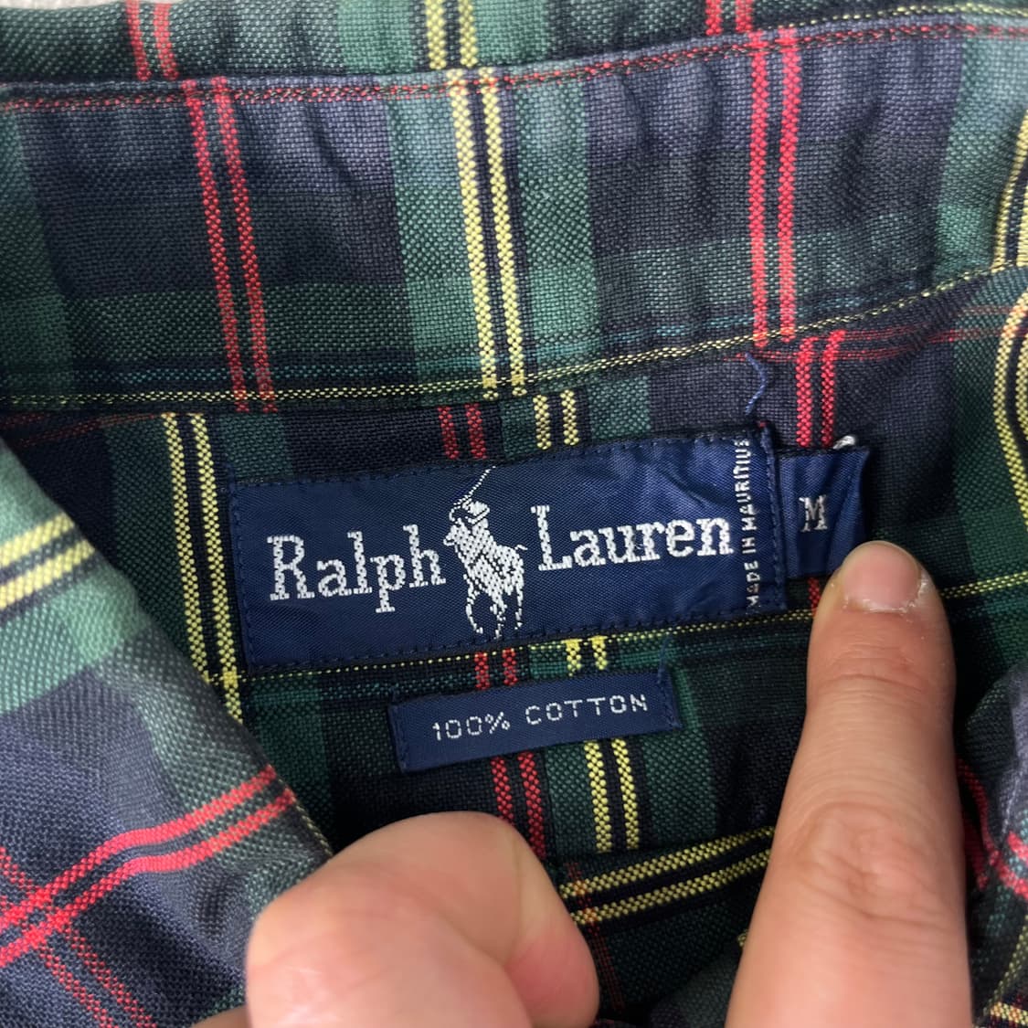 105 폴로랄프로렌 방패로고 빈티지 체크 셔츠 상품이미지3