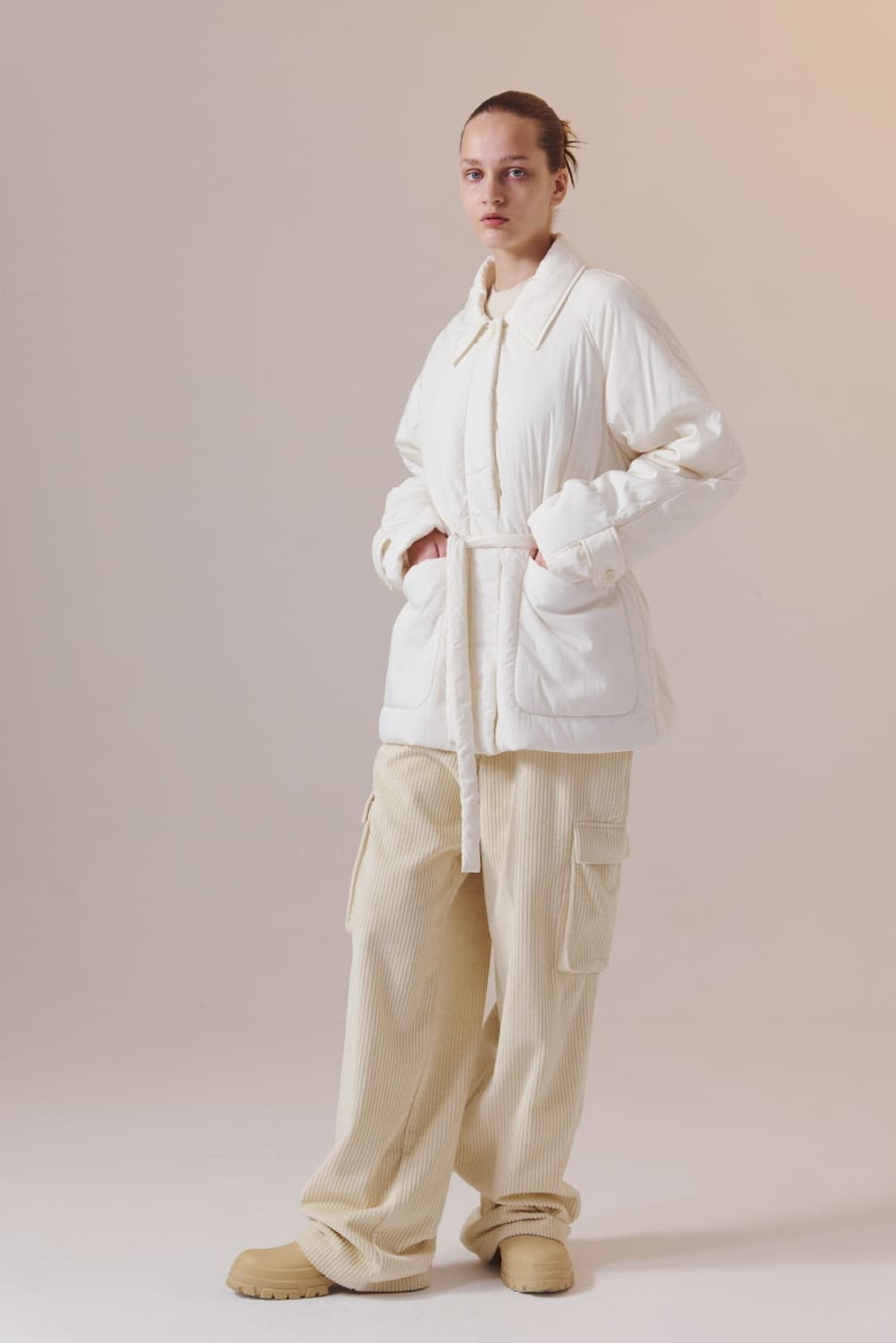 인사일런스 플러피 하프 코트 s 상품이미지3