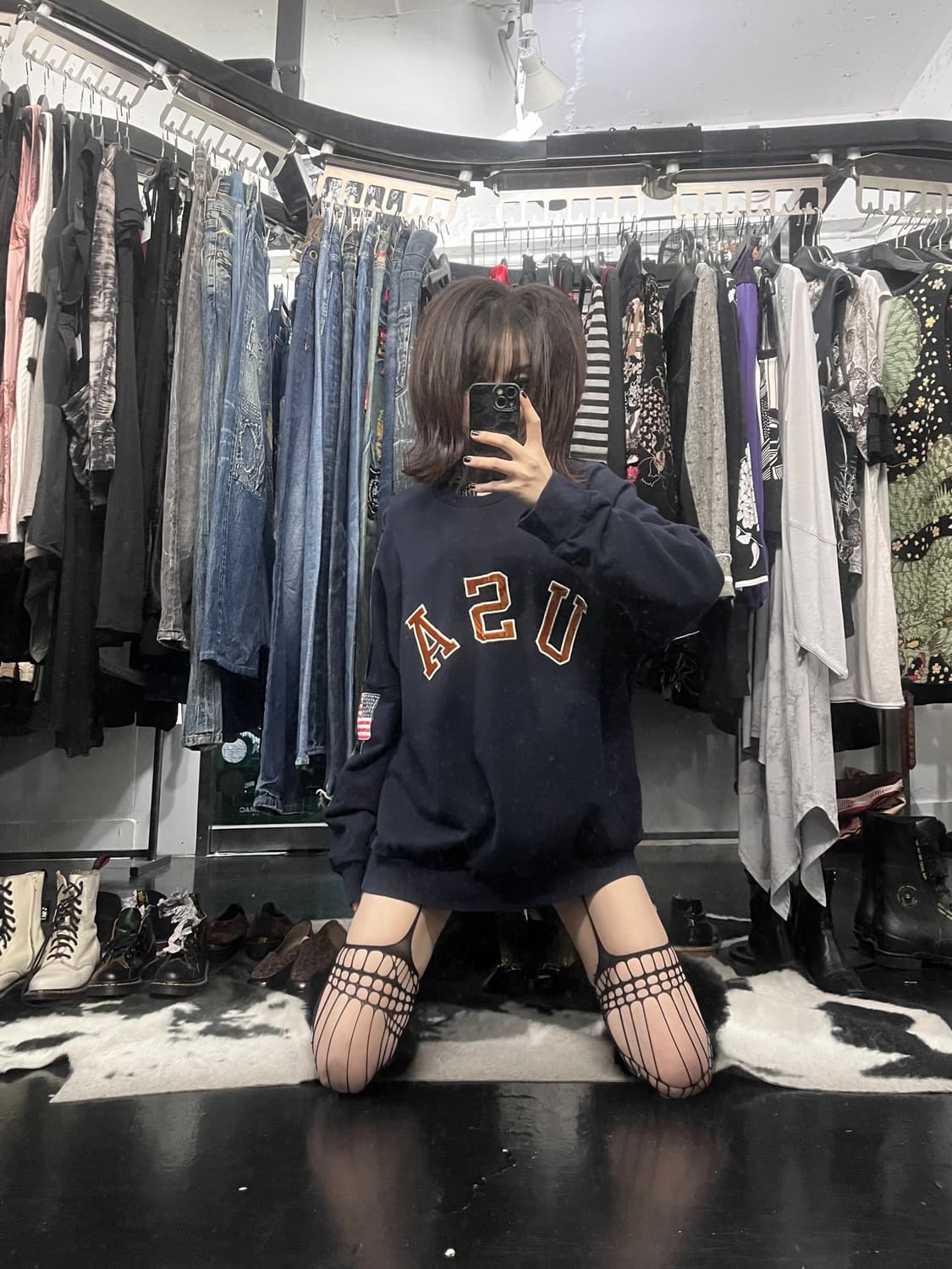 USA 프린팅 오버핏 맨투맨 상품이미지1