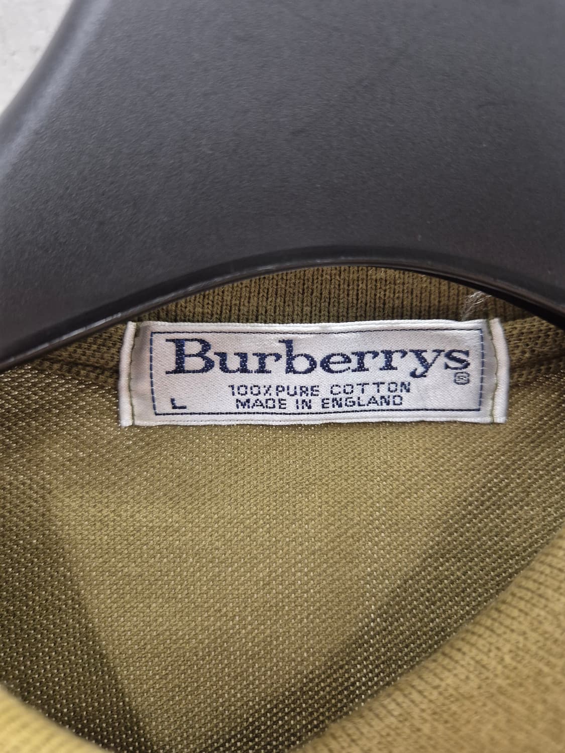 버버리 반팔 폴로 셔츠 카키 95 상품이미지6