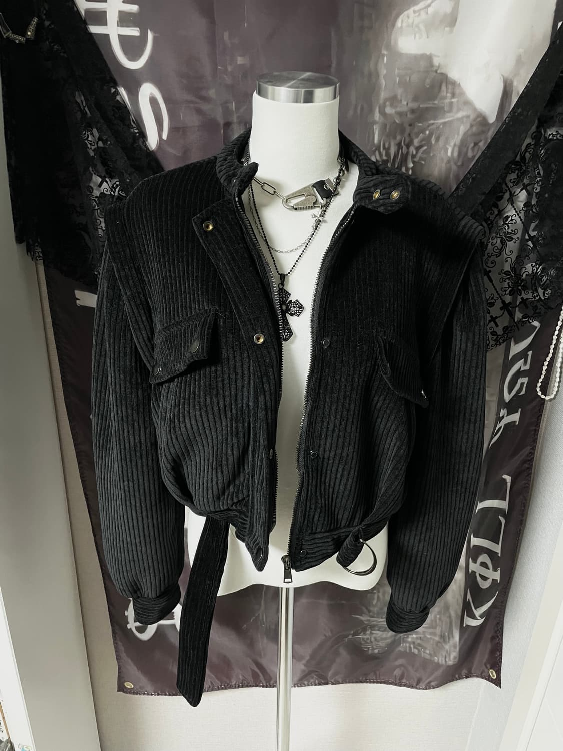 Corduroy Bomber Jacket 빈티지봄버자켓다크웨어헬무트랭 상품이미지1