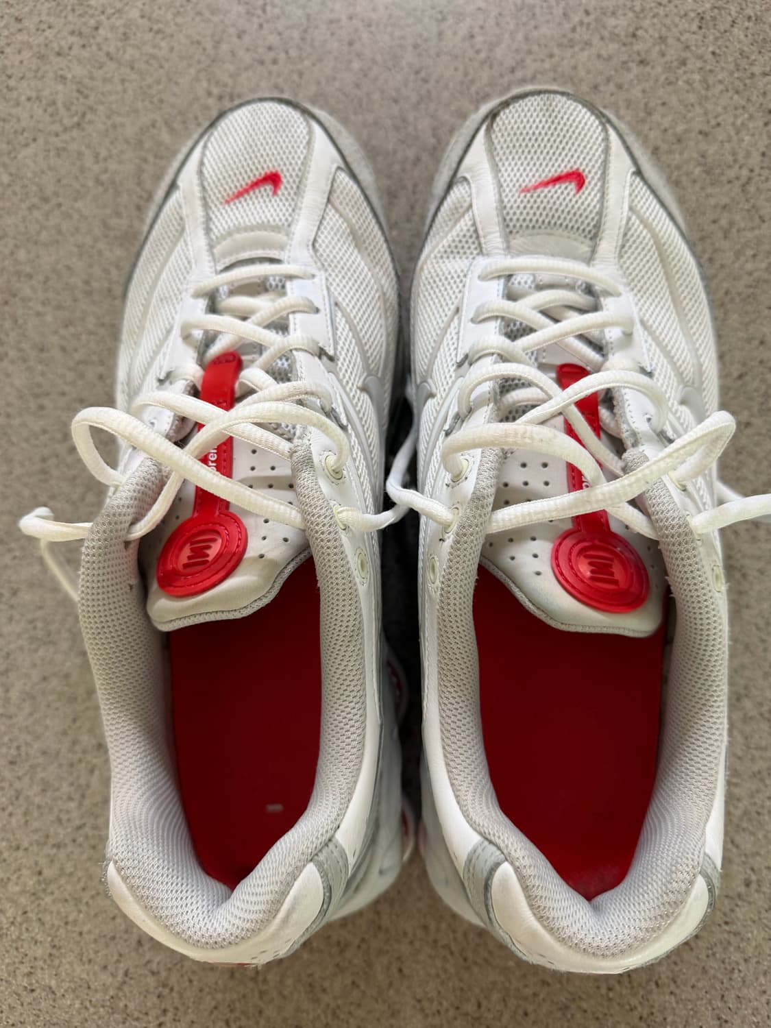 나이키 슈프림 샥스 라이드 화이트 285 상품이미지5