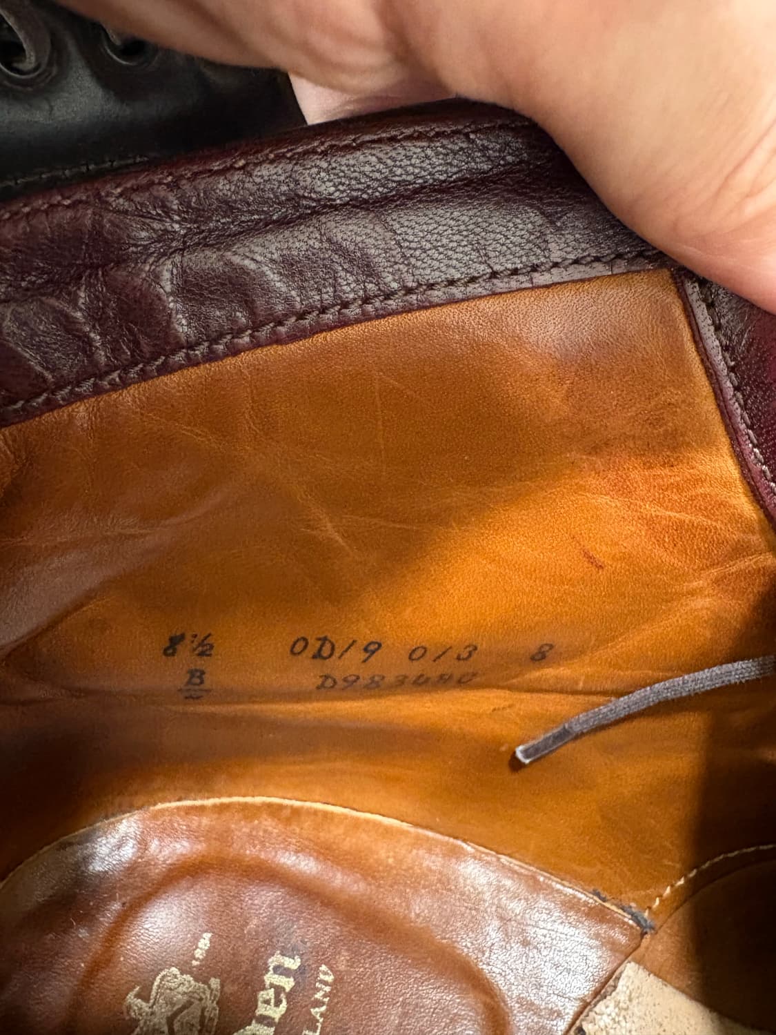 알든 코도반 캡토 부츠8.5 상품이미지7