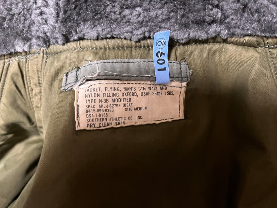 60s USAF 미공군 N3B 파카 (southern) 상품이미지5