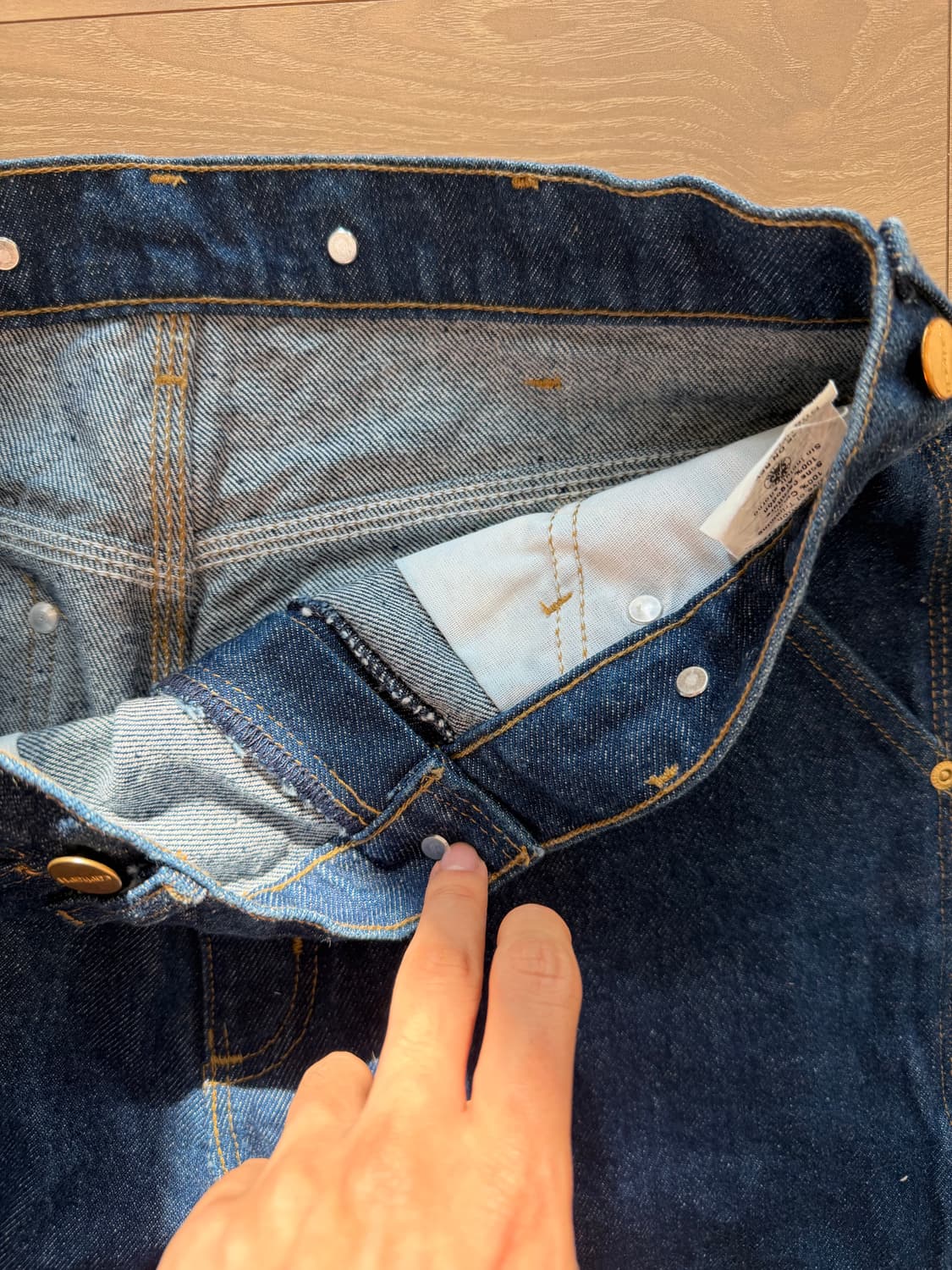 90s 칼하트 데님 b06 싱글니 워크팬츠 상품이미지5