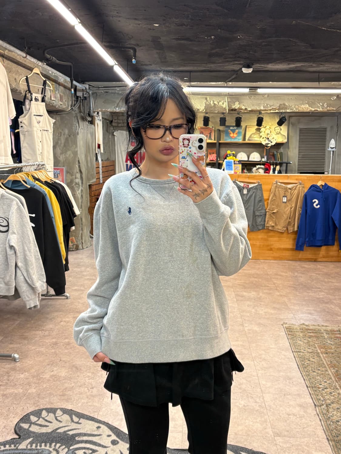 폴로 그레이 맨투맨 #csz4242 상품이미지1