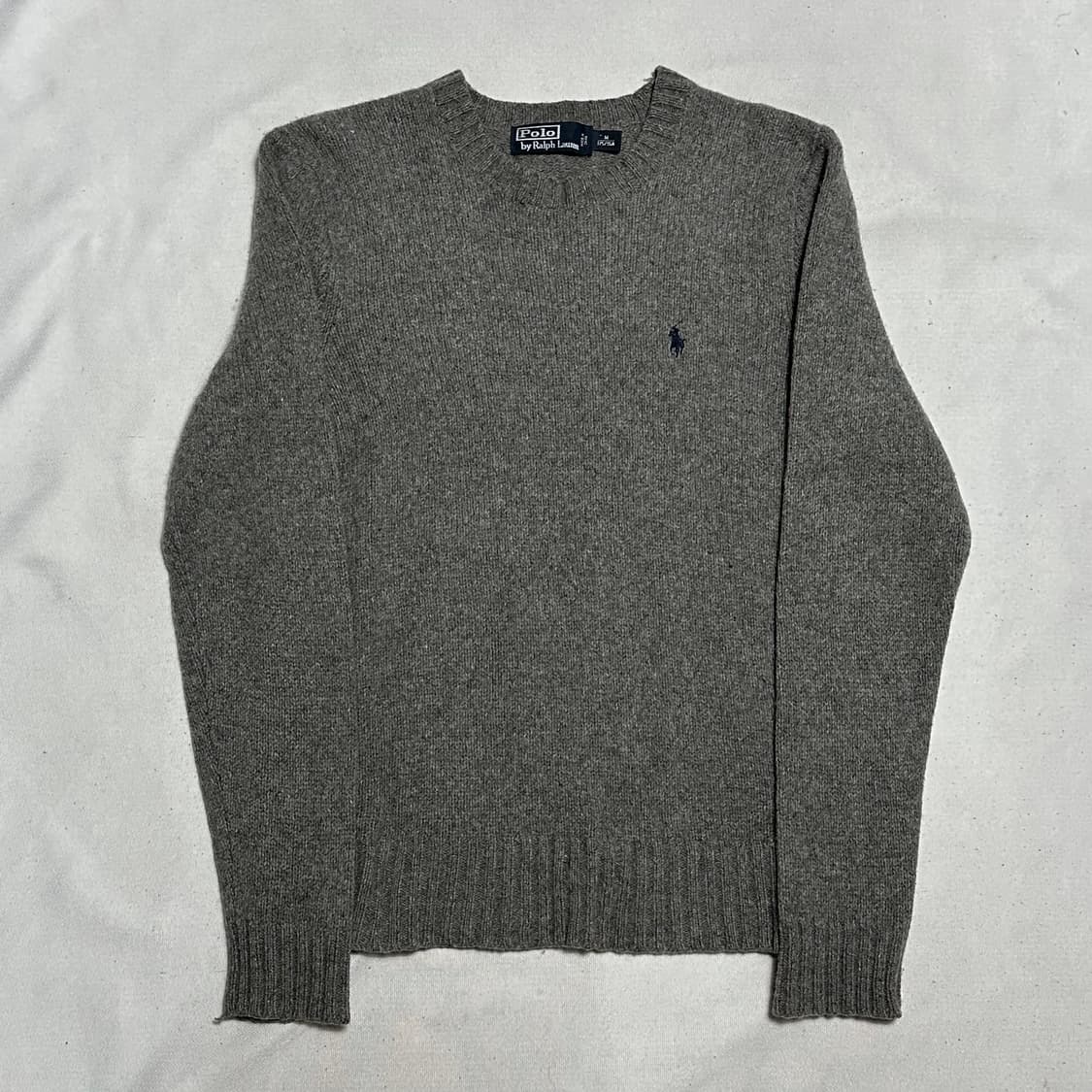 M 폴로랄프로렌 라운드넥 그레이 울 니트 상품이미지2