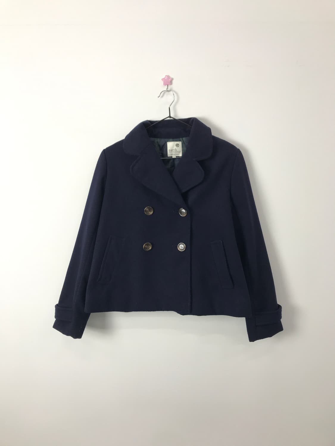 Jpn Classic Navy Short Pea Coat 상품이미지4