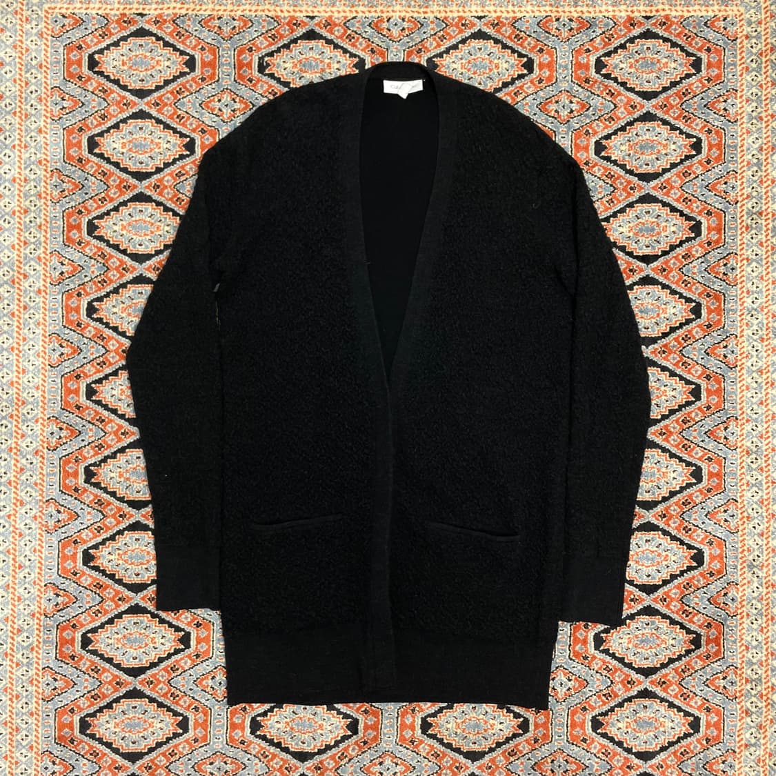 캘빈클라인 블랙 부클 롱 가디건 남성S 상품이미지1