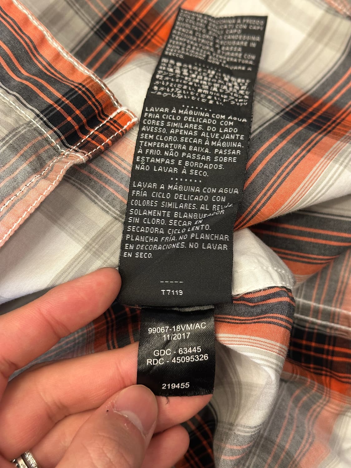 Harley Davidson 할리 데이비슨 체크셔츠 XL 상품이미지7