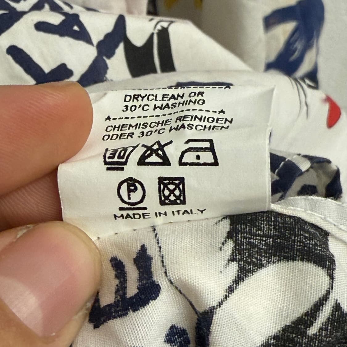 Itlay 꺄스텔바쟉 Castelbajac 실베스터 패턴 셔츠 L 상품이미지3