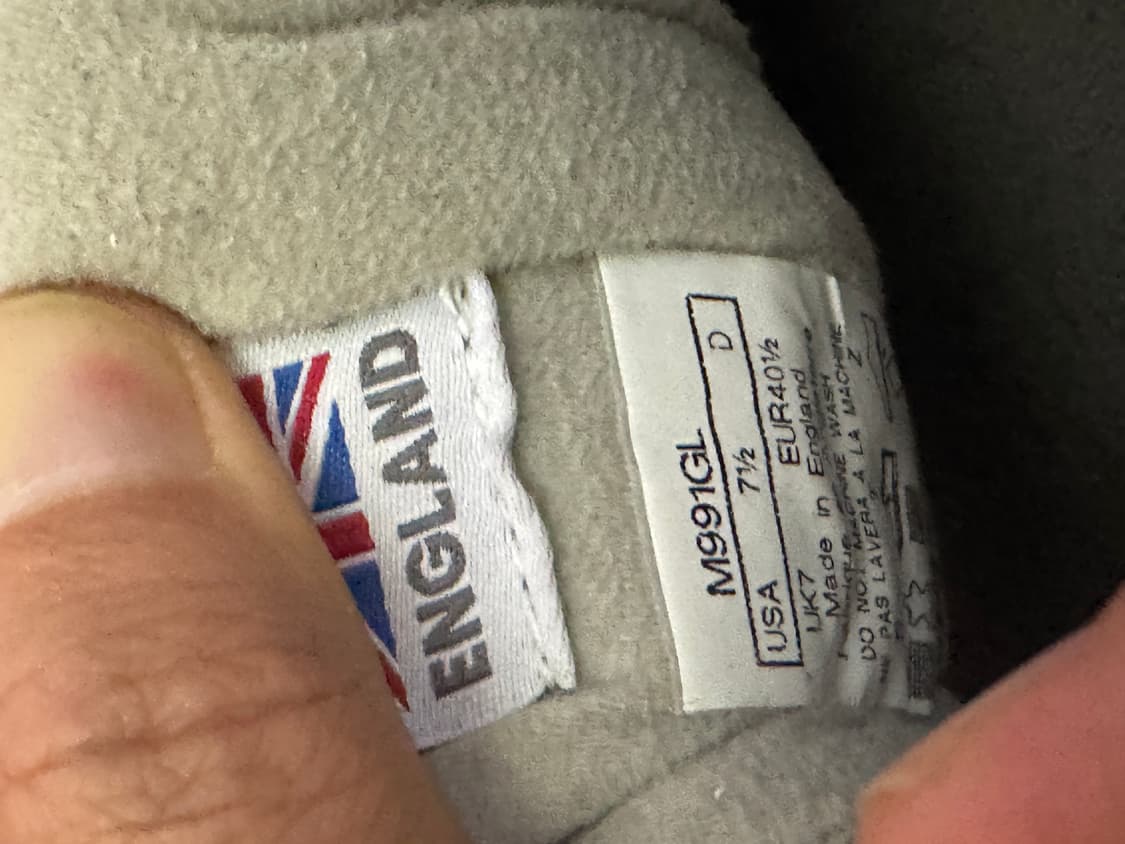 뉴발란스 991 v1 uk7 사이즈 (255 권장) 상품이미지5